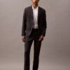 Wool Blend Single-Breasted Blazer