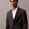 Wool Blend Single-Breasted Blazer