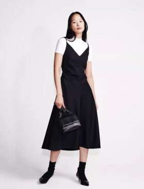 Wool Blend Tailored Dress Wool Blend Tailored Dress
