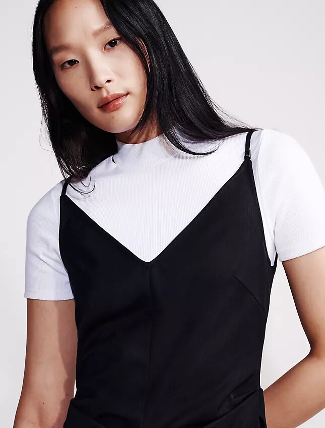Wool Blend Tailored Dress Wool Blend Tailored Dress