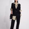 Wool Blend Tailored Pants