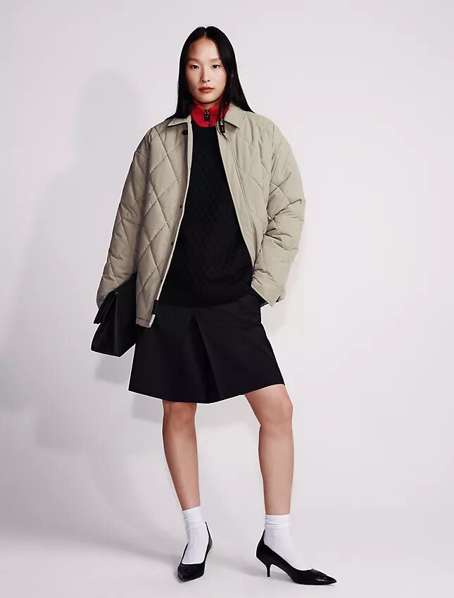 Wool Blend Tailored Skirt Wool Blend Tailored Skirt