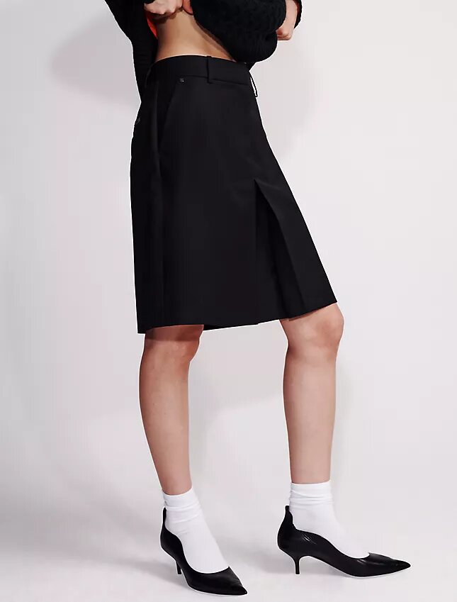 Wool Blend Tailored Skirt Wool Blend Tailored Skirt