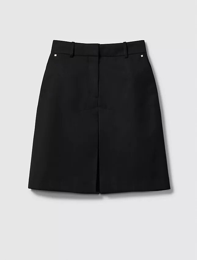 Wool Blend Tailored Skirt Wool Blend Tailored Skirt