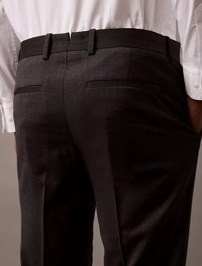 Wool Blend Tailored Slim Pants Wool Blend Tailored Slim Pants