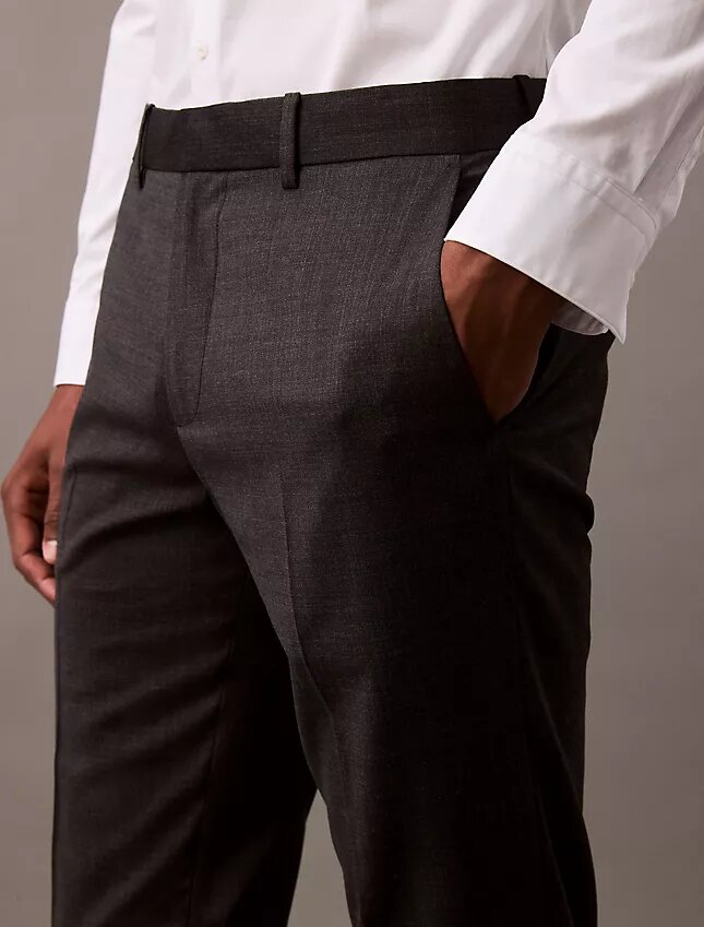 Wool Blend Tailored Slim Pants Wool Blend Tailored Slim Pants