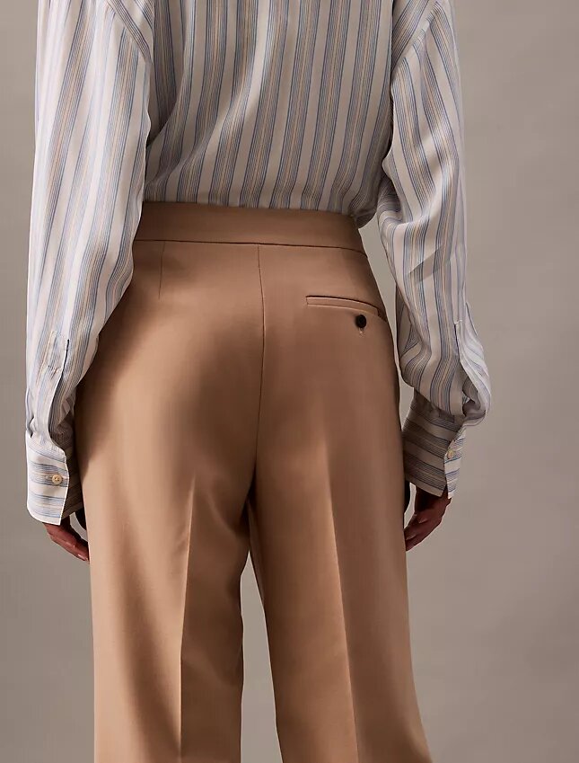 Wool Gabardine Blend Flared Pants Wool Gabardine Blend Flared Pants