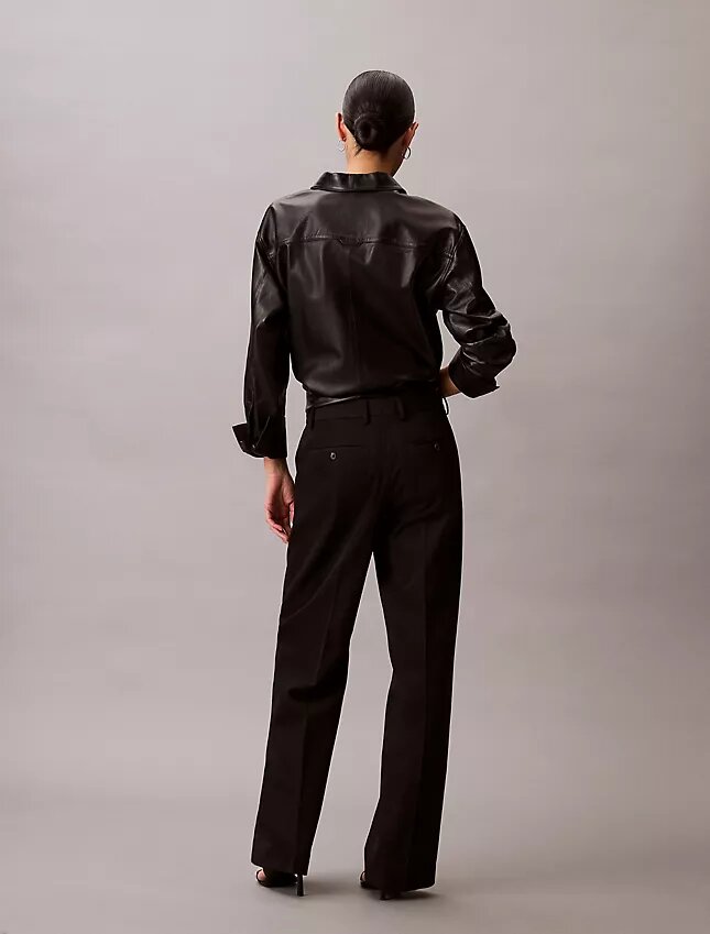 Wool Gabardine Blend Trouser Wool Gabardine Blend Trouser