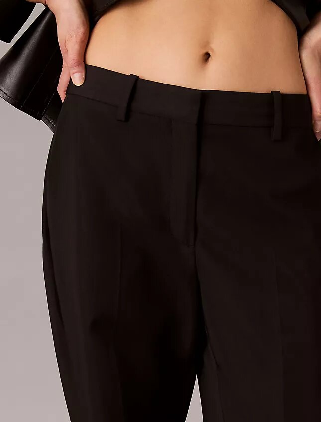 Wool Gabardine Blend Trouser Wool Gabardine Blend Trouser