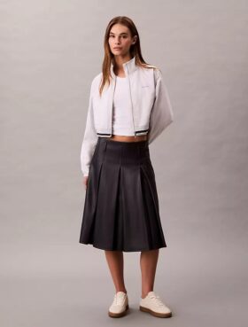 Woven Cropped Relaxed Track Jacket Woven Cropped Relaxed Track Jacket