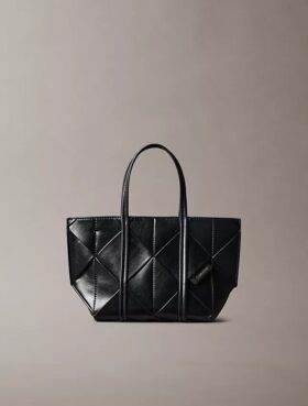 Woven Mini Tote Crossbody Bag