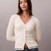 Woven Monologo Cable Cardigan Woven Monologo Cable Cardigan