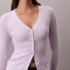 Woven Monologo Cable Cardigan Woven Monologo Cable Cardigan