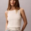Woven Monologo Cable Knit Tank Woven Monologo Cable Knit Tank