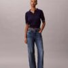 Woven Monologo Cable Sweater Polo Shirt Woven Monologo Cable Sweater Polo Shirt