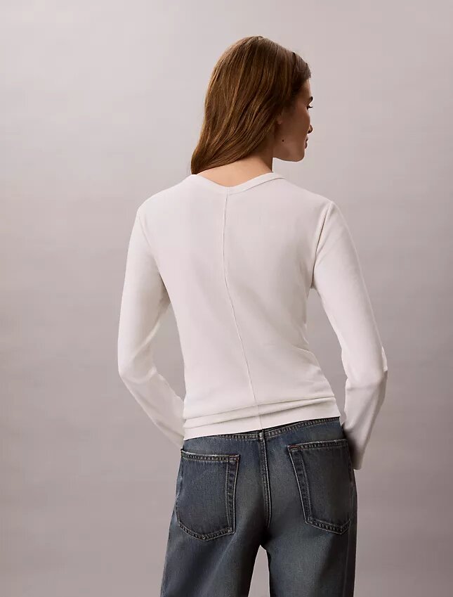 Woven Monologo Fine Rib Slim Cardigan Woven Monologo Fine Rib Slim Cardigan