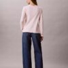 Woven Monologo Fine Rib Slim Cardigan Woven Monologo Fine Rib Slim Cardigan
