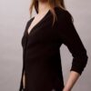 Woven Monologo Fine Rib Slim Cardigan Woven Monologo Fine Rib Slim Cardigan