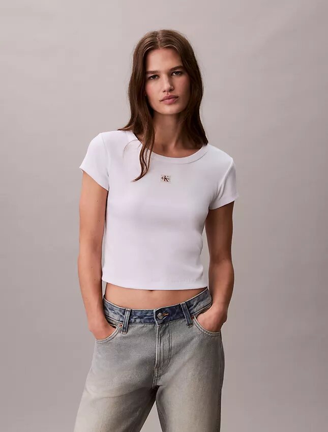Woven Monologo Slim T-Shirt Woven Monologo Slim T-Shirt