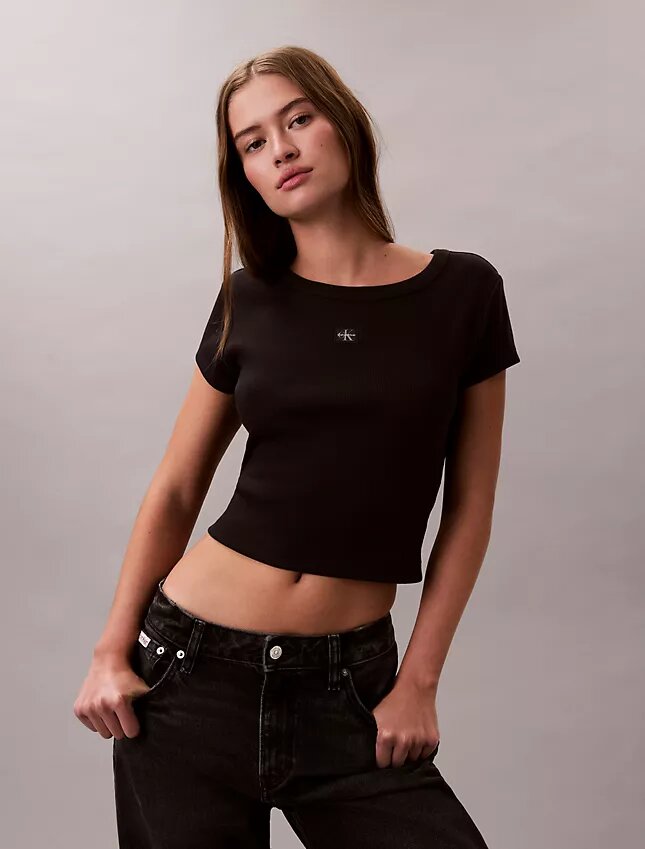 Woven Monologo Slim T-Shirt Woven Monologo Slim T-Shirt