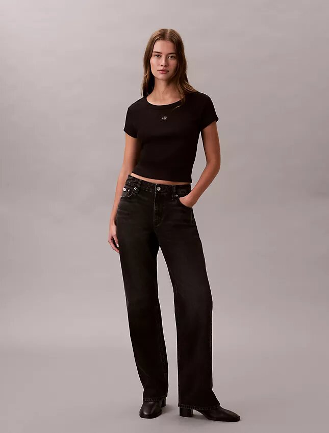 Woven Monologo Slim T-Shirt Woven Monologo Slim T-Shirt