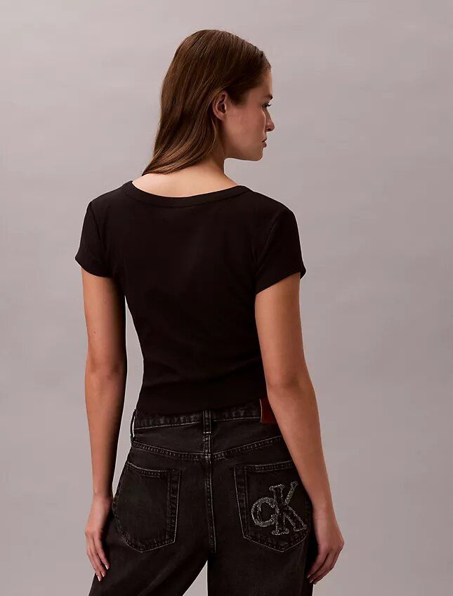 Woven Monologo Slim T-Shirt Woven Monologo Slim T-Shirt