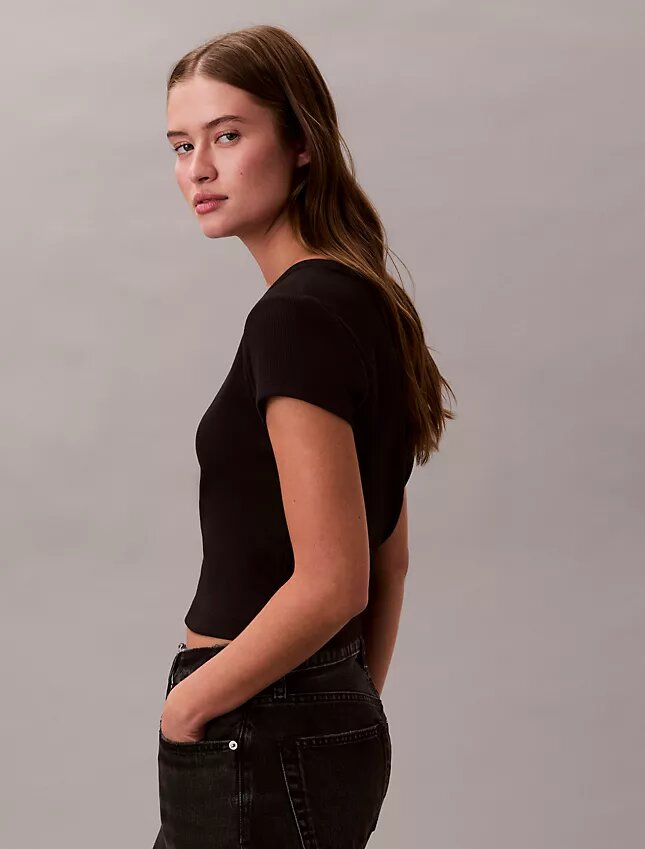 Woven Monologo Slim T-Shirt Woven Monologo Slim T-Shirt