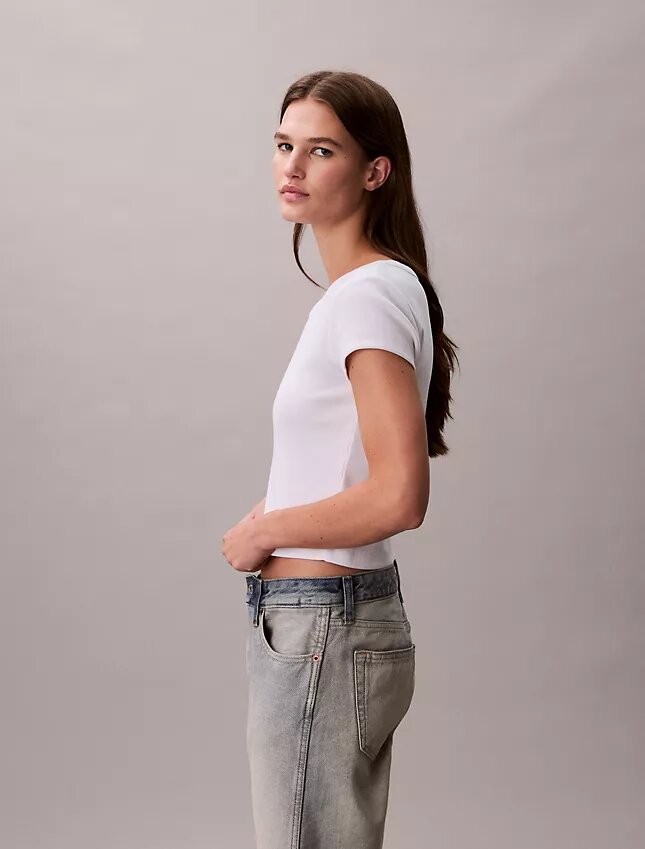 Woven Monologo Slim T-Shirt Woven Monologo Slim T-Shirt
