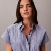Yarn-Dyed Poplin Cotton Romper