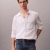 Yarn-Dyed Stripe Crinkle Relaxed Button-Down Shirt Yarn-Dyed Stripe Crinkle Relaxed Button-Down Shirt