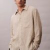 Yarn-Dyed Stripe Crinkle Relaxed Button-Down Shirt Yarn-Dyed Stripe Crinkle Relaxed Button-Down Shirt