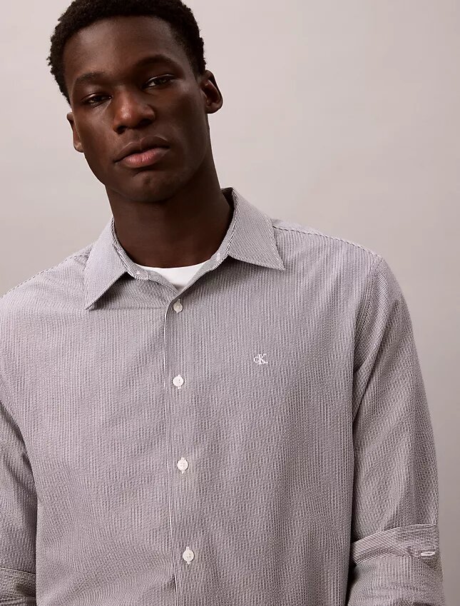 Yarn-Dyed Stripe Seersucker Classic Button-Down Shirt Yarn-Dyed Stripe Seersucker Classic Button-Down Shirt
