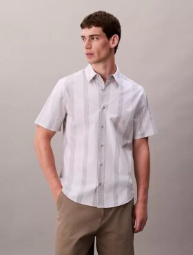 Yarn-Dyed Stripe Stretch Classic Shirt