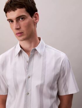 Yarn-Dyed Stripe Stretch Classic Shirt