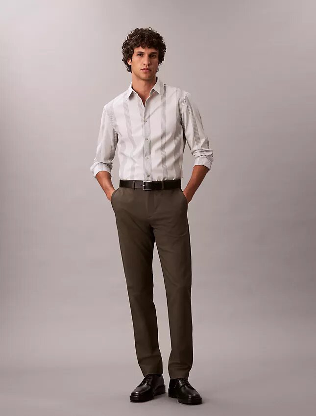 Yarn-Dyed Stripe Supima Stretch Slim Shirt Yarn-Dyed Stripe Supima Stretch Slim Shirt