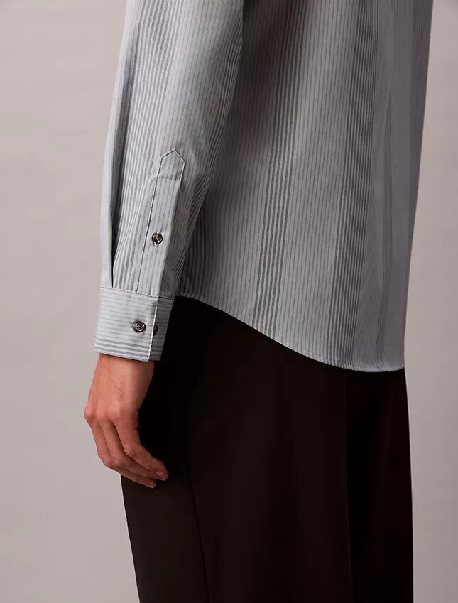 Yarn-Dyed Stripe Supima Stretch Slim Shirt Yarn-Dyed Stripe Supima Stretch Slim Shirt