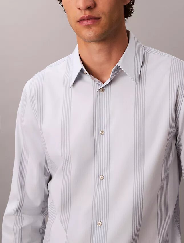 Yarn-Dyed Stripe Supima Stretch Slim Shirt Yarn-Dyed Stripe Supima Stretch Slim Shirt