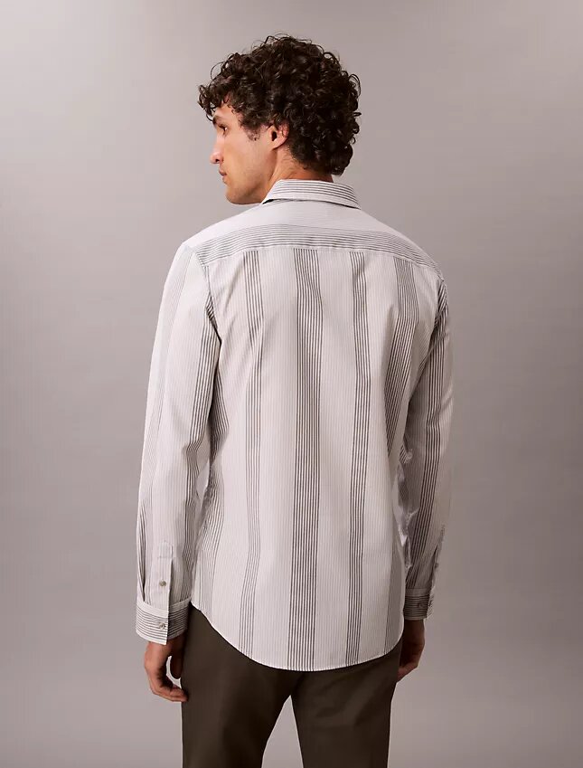Yarn-Dyed Stripe Supima Stretch Slim Shirt Yarn-Dyed Stripe Supima Stretch Slim Shirt