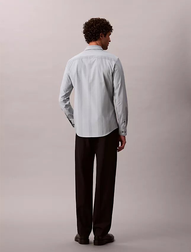 Yarn-Dyed Stripe Supima Stretch Slim Shirt Yarn-Dyed Stripe Supima Stretch Slim Shirt