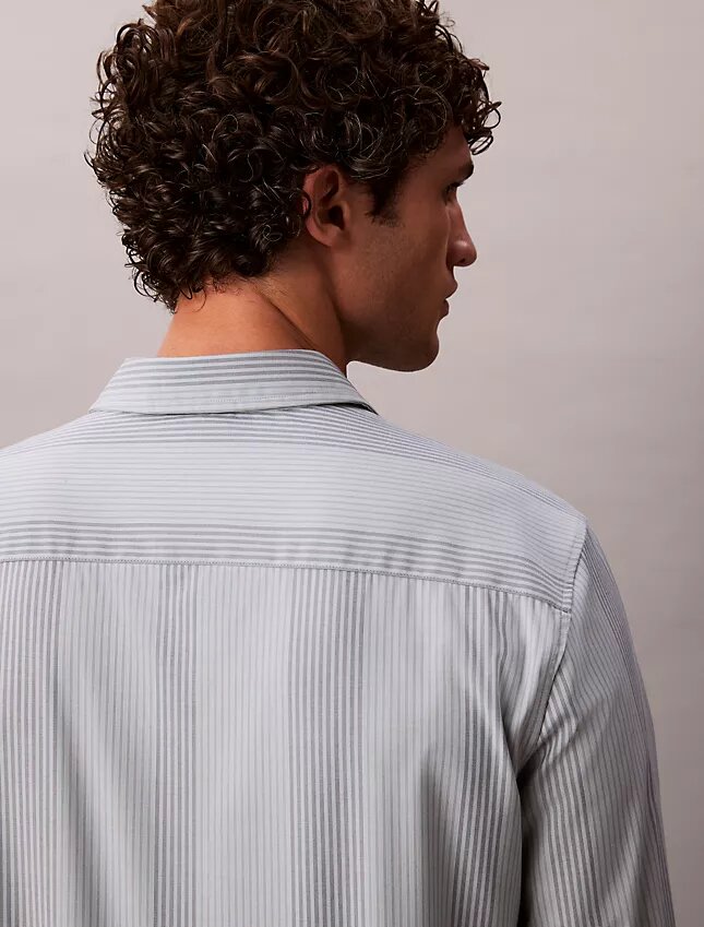 Yarn-Dyed Stripe Supima Stretch Slim Shirt Yarn-Dyed Stripe Supima Stretch Slim Shirt
