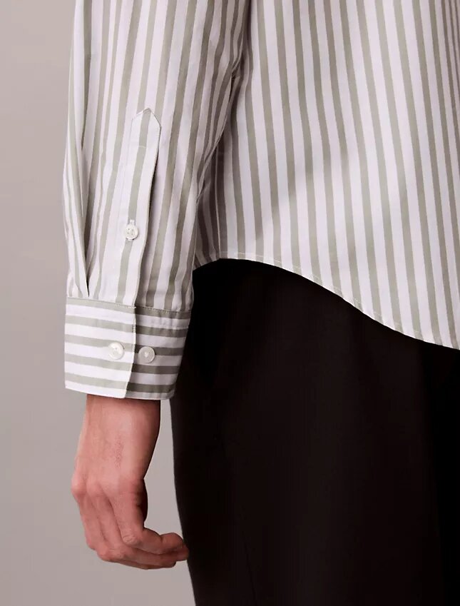 Yarn-Dyed Stripe Washed Poplin Shirt Yarn-Dyed Stripe Washed Poplin Shirt