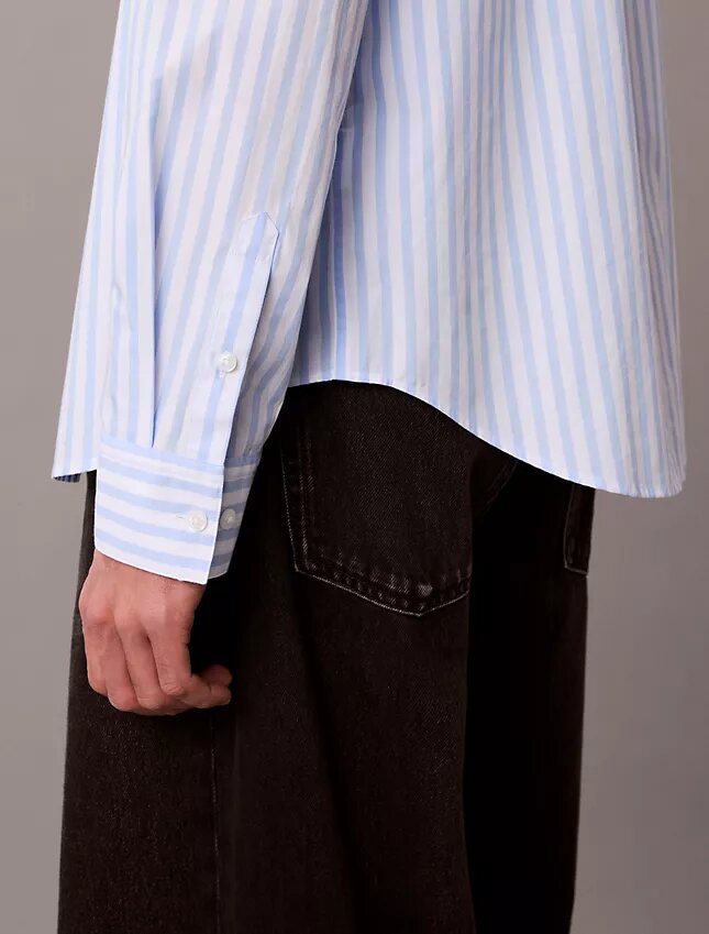 Yarn-Dyed Stripe Washed Poplin Shirt Yarn-Dyed Stripe Washed Poplin Shirt